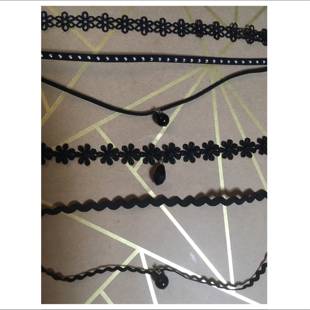 ✨🖤 NWOT Bundle of Black Chokers 💎